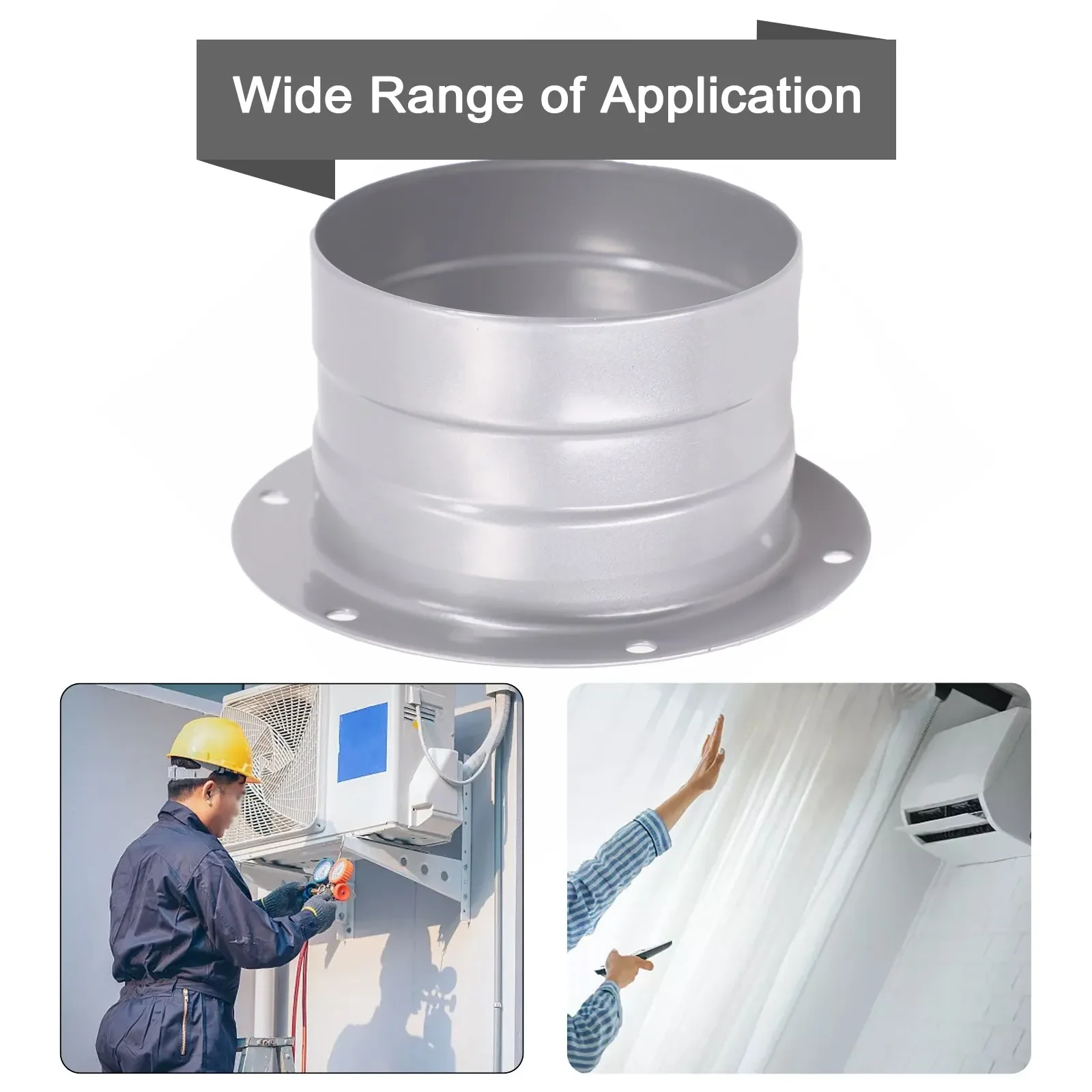 

Adapter Flange Connection Flange Flange Adapter Galvanized Gray Metal Vent Pipe 120mm 150mm None Brand New None