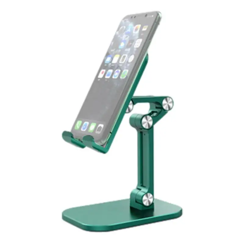 Three Sections Foldable Desk Mobile Phone Holder For Phone Pad Tablet