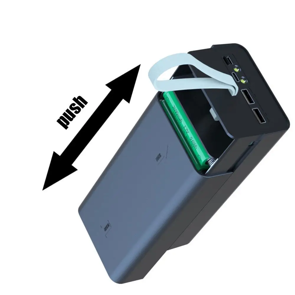  USB  18650 ͸ ͸ ̽,   ġ, LED , LCD ÷, 21x18650