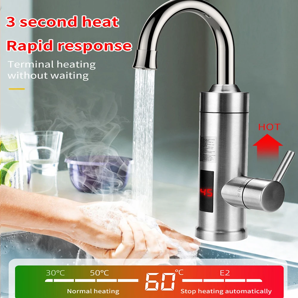 Electric Water Heater Kitchen Faucets Kitchen Faucet Single Hole Water  Stream Mix Practical Sprayer Sink Deck Mounted Tap Device - AliExpress