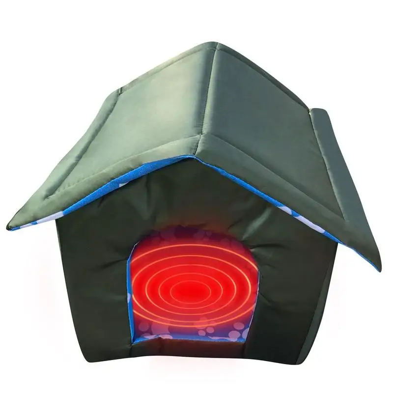 

Pet Shelter Canvas Cat House For Outdoor Cats Weatherproof And Insulated Feral Cat HouseEasy To Put Together Cat Shelter Winter