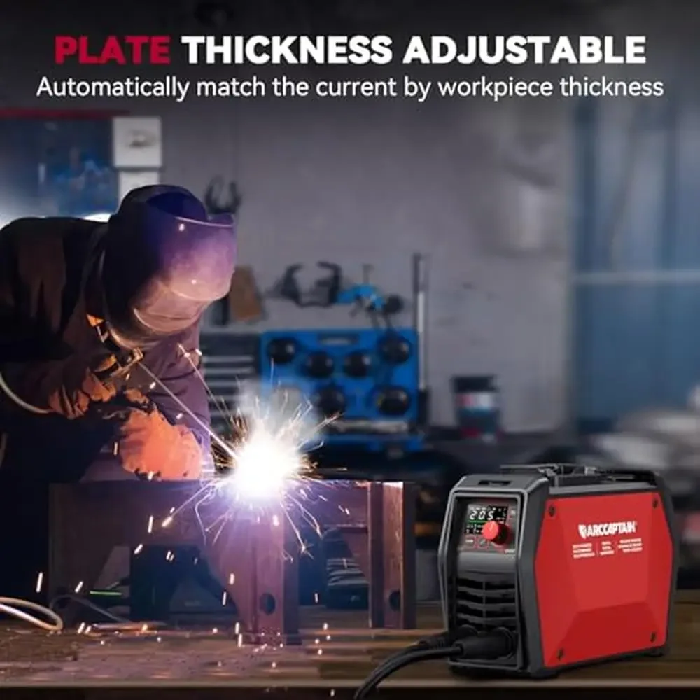 205A Welding Machine Stick Welder TIG MMA ARC/Lift IGBT Inverter Bluetooth Control LED Display Lightweight Design 6