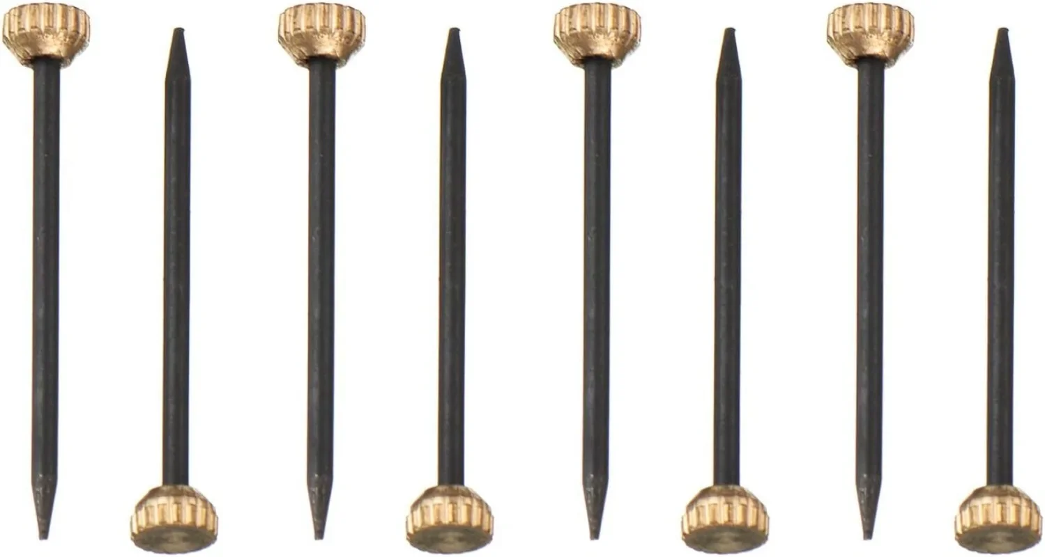 Picture Frame Hangers 120Pcs Picture Pins Brass Head Nails Wall Decorative Nail for Hanging Pictures Frame Kit