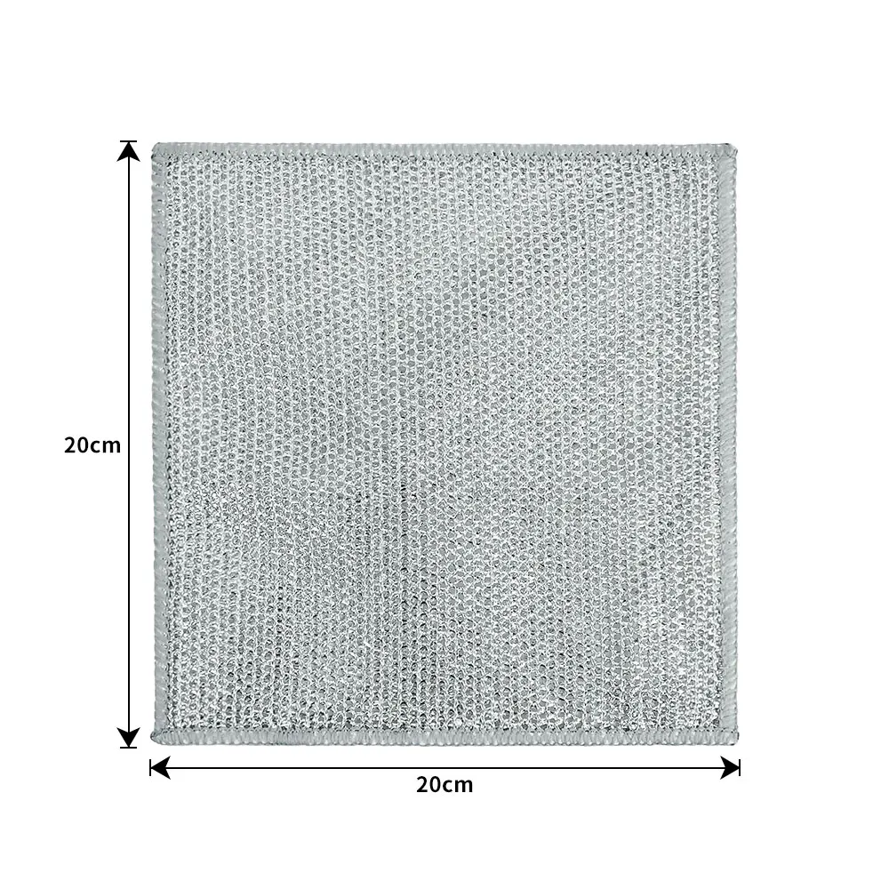 thumbnail image 1 of Paño de limpieza para eliminar óxido, paño mágico para lavar platos, trapo de limpieza de alambre de acero y metal, utensilios de limpieza para microondas y estufas, paño de cocina, 1 of 5
