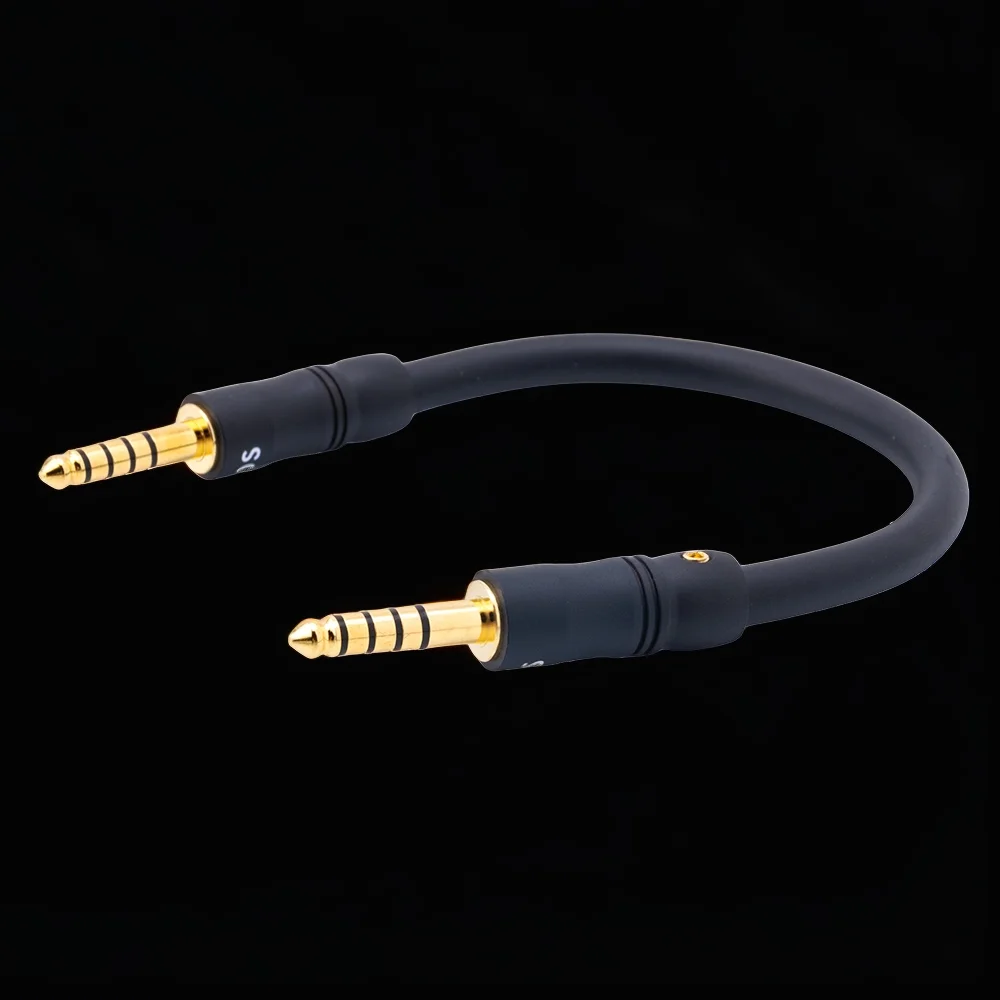 Premium Japan Mogami HiFi OFC Balanced Audio Adapter Cable - Gold Plug, 4.4mm Male to Male