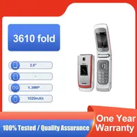 لوحة مفاتيح أصلية غير مقفلة 3610F 3610 قابلة للطي بشريحتين GSM 900/1800/1900 بلوتوث MP4 للهاتف المحمول متعددة اللغات مصنوعة في فنلندا 1