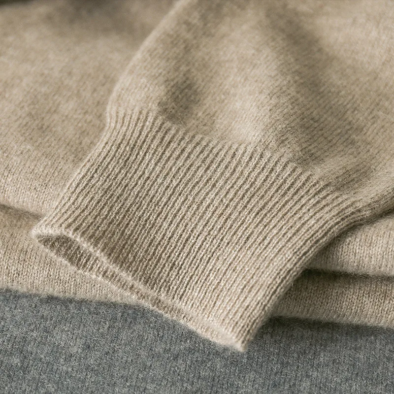 100% Pure Cashmere Wool Turtleneck Sweaters For Men Pullover 2024 Autumn Winter Soft lightweight Warm Knitted Sweater Pull Homme 5