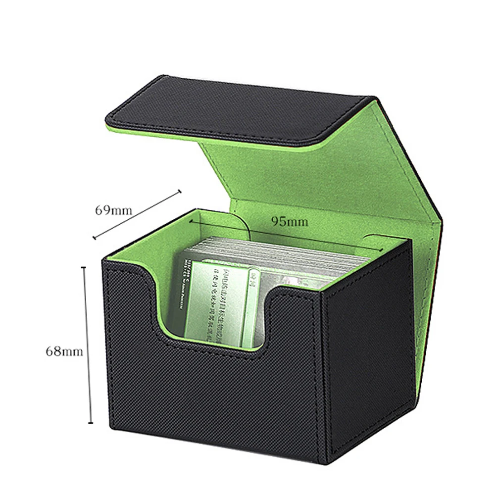 100 + Trading Card Deck Box Aufbewahrungshalter Organizer Kartenetui für Kartensammler, Spielkartenetuis, Protektoren, Behälter – Detail 8