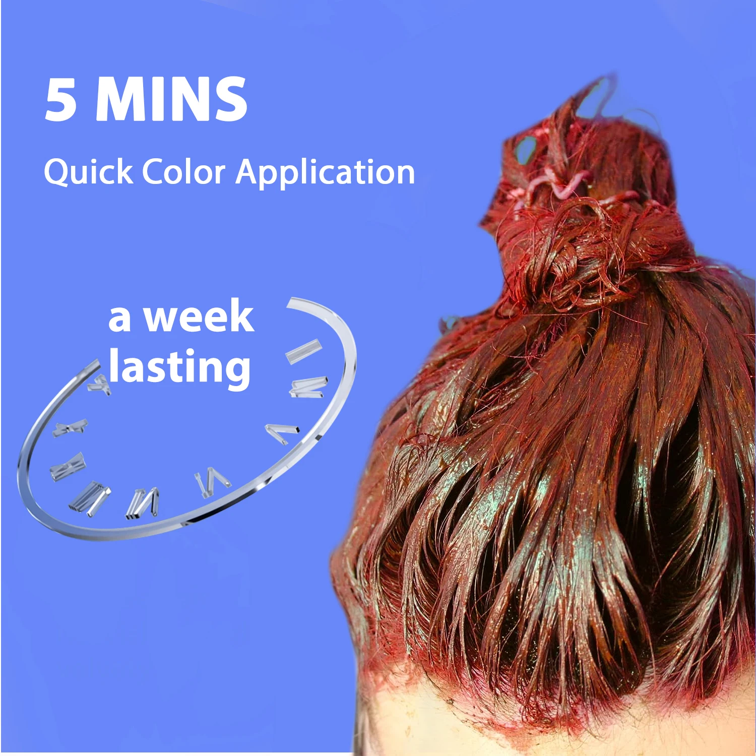 7 Colors Hair Color Mask Semi-Permanent Hair Dye Mask Coloring And Nourishment Product 5 minutes Quick Color Application