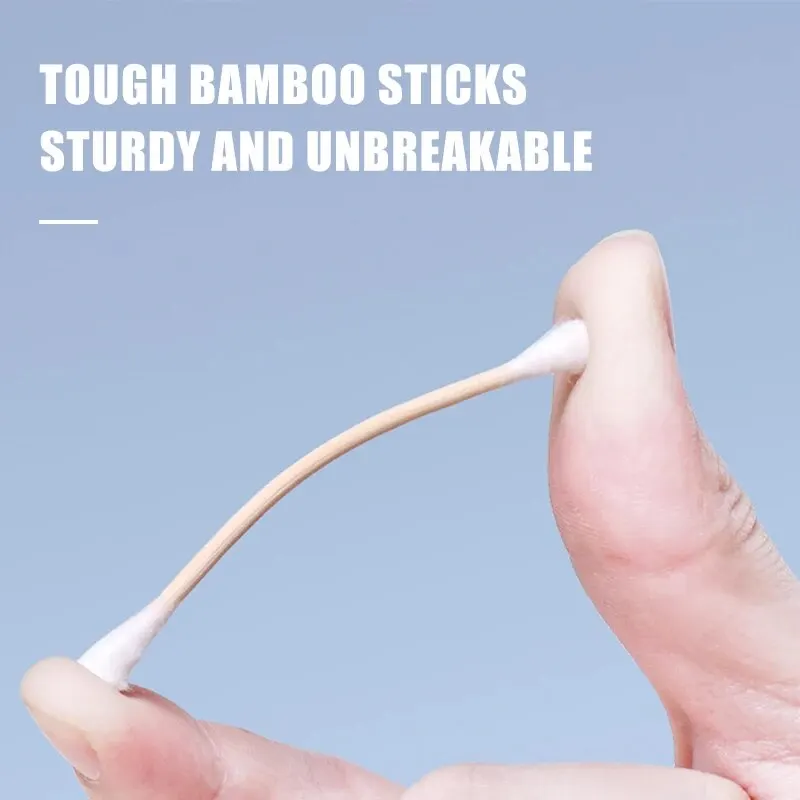 Cotton Swabs 100pcs Per Pack 5 Packs Double-ended Cotton Swabs Baby Cotton Swabs Ear Cleaning Sticks Healthy Cleaning Tools