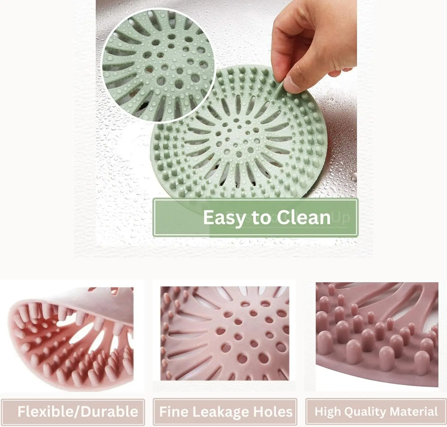 Shower Drain Catcher Hair Drain Catcher Hair Drain Filter Floor Drain Hair Catcher Drain Hair Catcher Floor Drain Hair Filter Hair Silicone Drain Strainer Shower Catcher Hair Sewer Filter Floor Drain Strainer Kitchen Deodorant Plug Bathroom Accessories