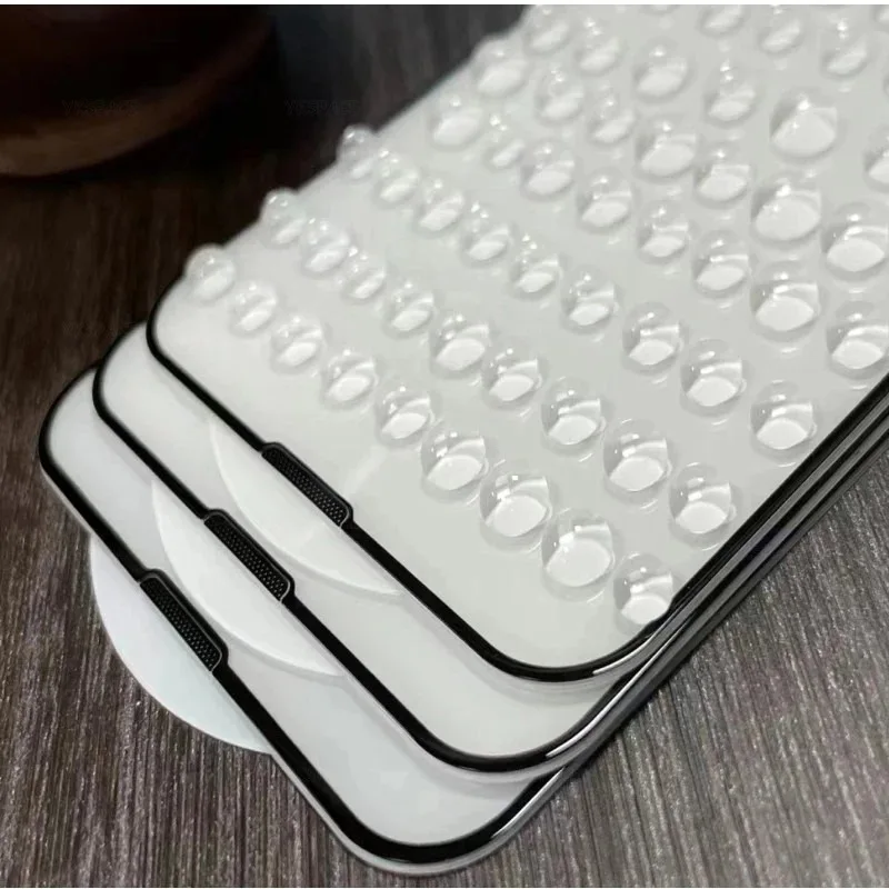 1-3Pcs Speaker Dust Filter Tempered Glass For iPhone 16 15 14 13 12 mini 11 Pro Max X Xs XR SE 8 Plus Dustproof Screen Protector — view 5