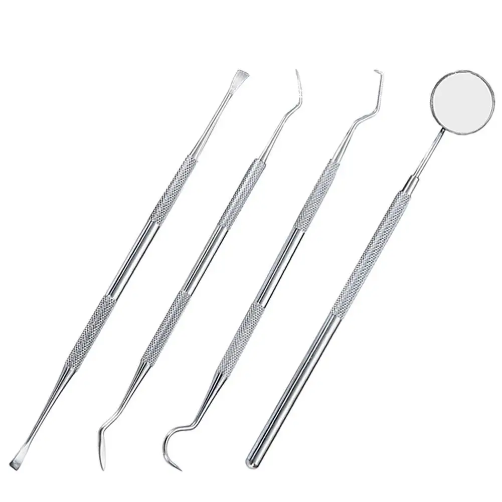 4 Pcs Strumenti Dentali Set Di Strumenti Dentista Strumenti Dentali Denti Dentali Specchio Sbiancante Controllo Multifunzione Strumenti Orali Puliti