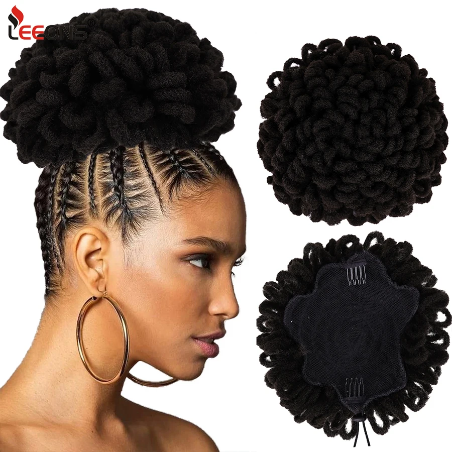 Tresse Collé Queue De Cheval Afro Extensions de cheveux synthétiques, 10 pouces, Faux Chignon Afro bouffant,  queue de cheval, cordon de serrage, crépus, pétale, Faux Nu Locs |  AliExpress