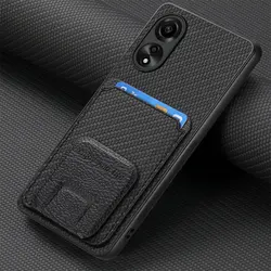Luxury Leather Back Case Cover - OPPO A78 (5G) (Black)