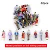 Scale 1:50 Model People ABS Painted Stand Or Sitting Figures Man For HO Train Sand Table Building Scene Materials Diorama 30Pcs 1