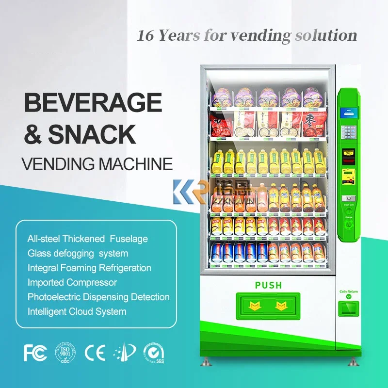 Coin Operated Fresh Orange Juice Vending Machine Snack and