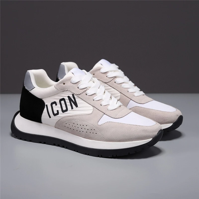 

Free Shipping 2023 Winter DSQ2 Men Lace-up Casual Tenis Para Hombre Genuine Leather Massage Wasterproof Sneaker ICON Shoes