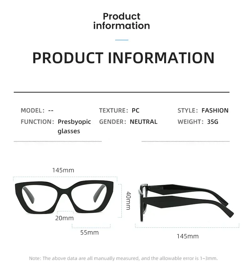 Smart Photochromic Sunglasses for Reading Glasses Vintage Progressive Multifocal Presbyopia Eyewear Finished Bifocal Eyeglasses 6