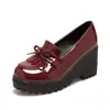 Women Shoes Autumn Female Footwear Casual Sneaker Bow-Knot Round Toe Fringe Fall Summer Dress Big Size New Butterfly Tassel Leis 3