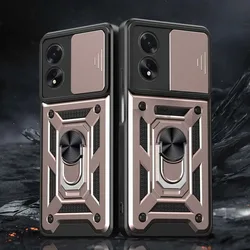 Durable Armor Case with Ring Magnetic Holder and Stand Functionality - OPPO F31 5G (Pink)