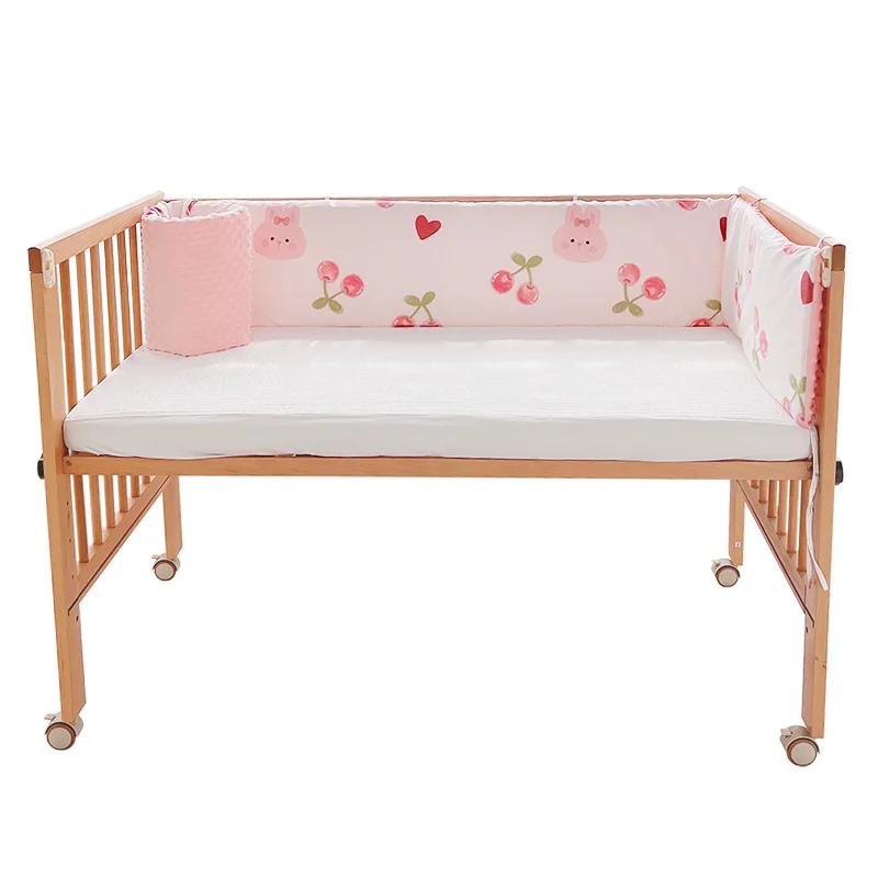 Child Bed Guardrail Fence Integrated Anti-collision Soft Bag Bed Surround Detachable Baby Crib Perimeter Protection