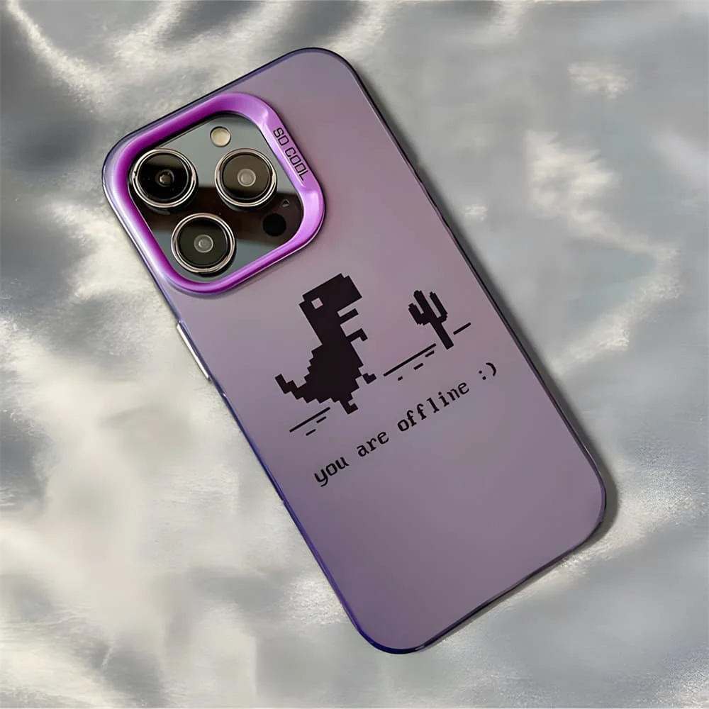 Playful Dinosaur Design Phone Case – No Internet Rex