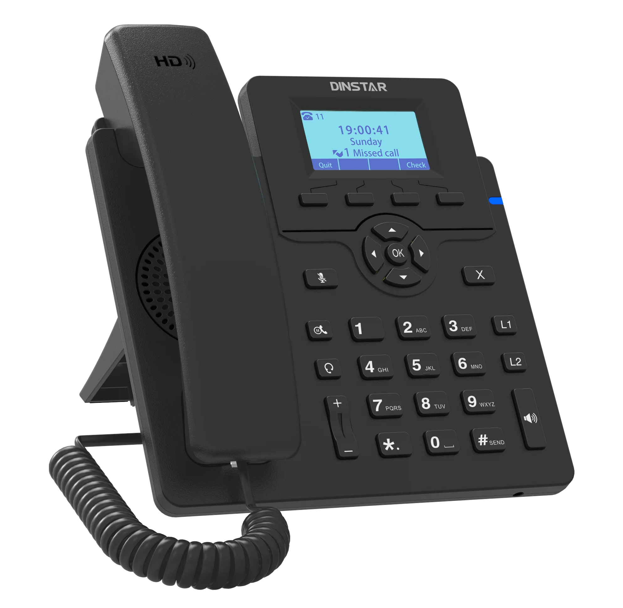 High Quality VoIP Phone 2 SIP Line IP Phone With Poe C60U/C60UP