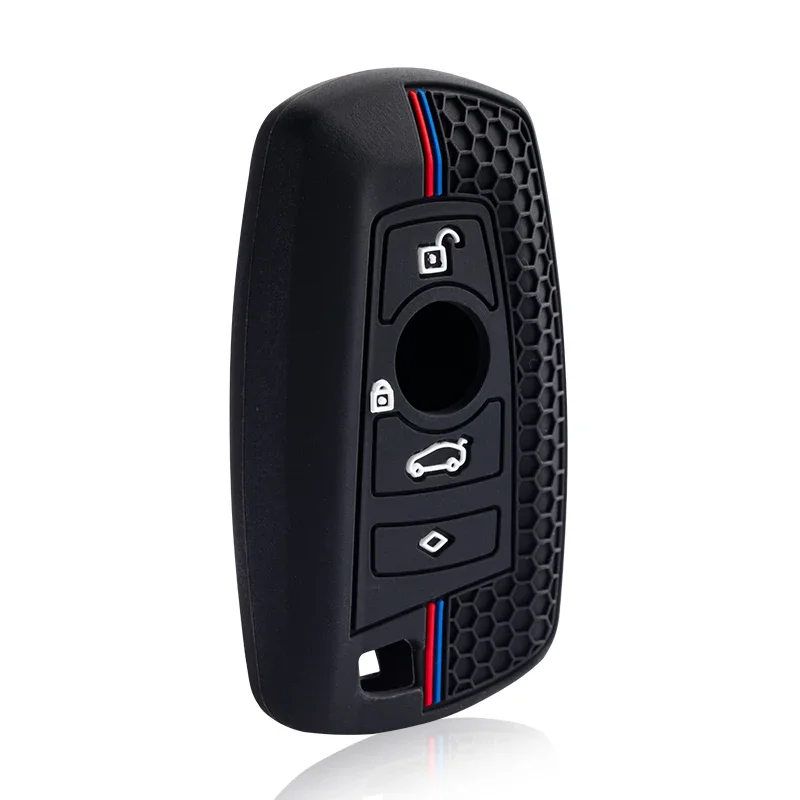 실리콘 자동차 리모컨 키 케이스 커버 쉘 홀더 BMW F30 F20 F10 F18 F22 F01 X3 X4 F06 F02 M3 M5 자동차 액세서리