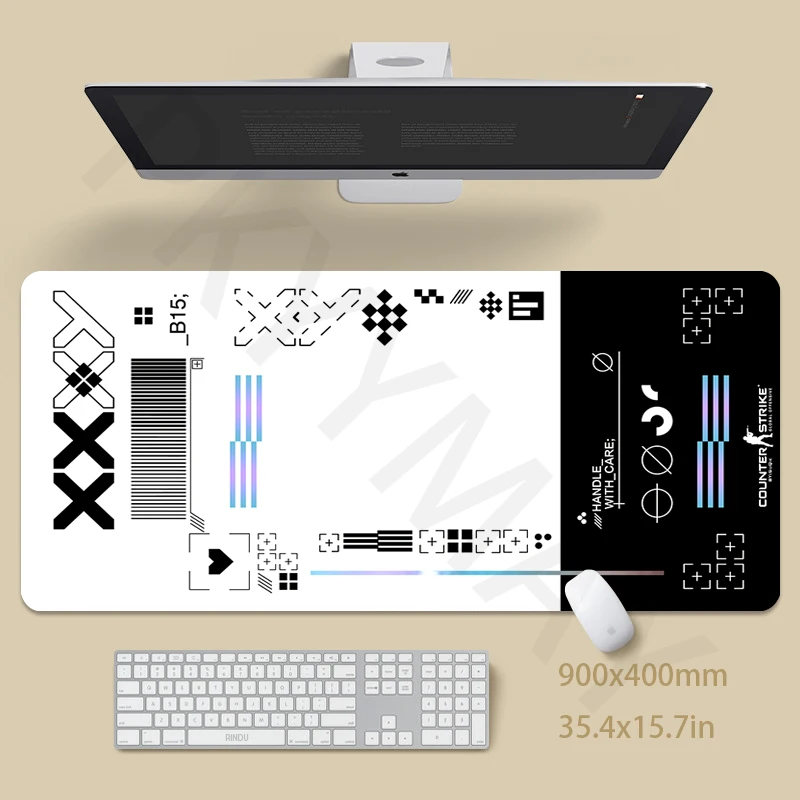 대형 게임용 마우스 패드, CS GO 마우스 패드, 컴퓨터 마우스 패드, 책상 매트, PC 키보드 매트, 테이블 러그용 책상 패드, 90x40cm 