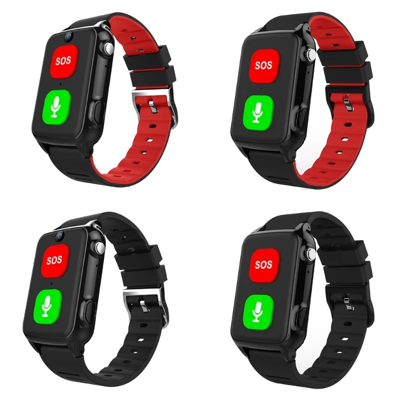 

Smartwatch for Seniors Blood Pressure Heart Rate Temperature Monitor Video Phone Call Voice Fall Prompt Waterproof