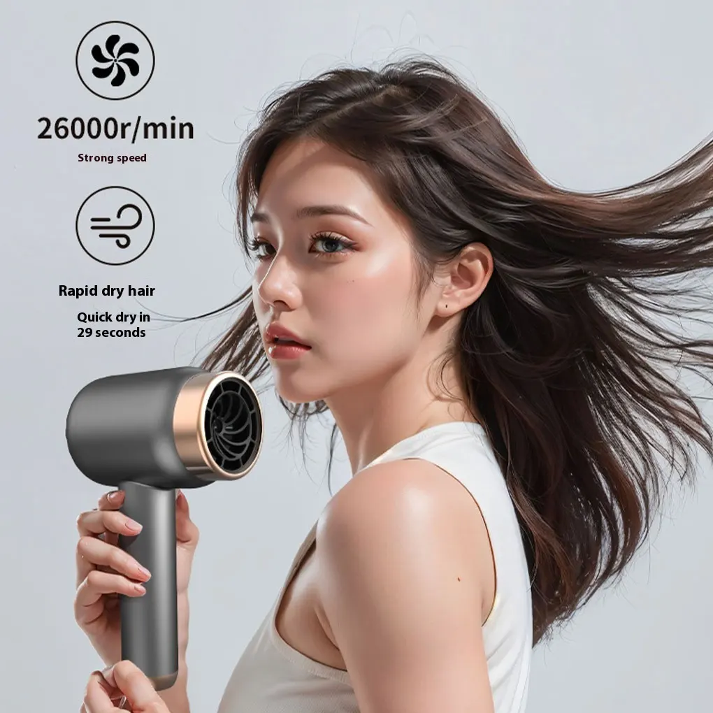 USB Charging Cordless Hair Dryer Travel Wireless Hair Dryer Home Rechargeable/Plug-In Negative Ion Hair Cold Portable Dormito 2