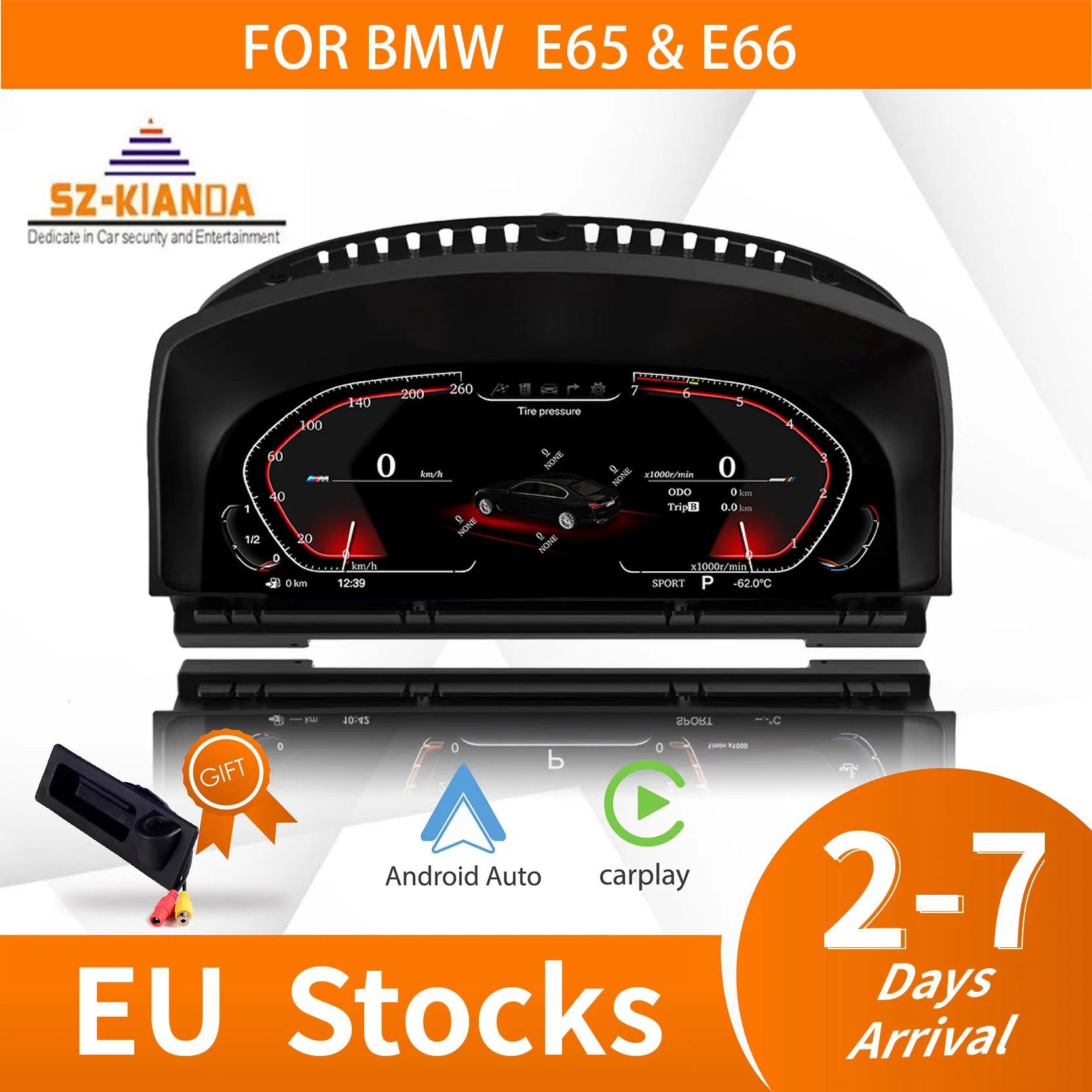

2022 Latest Original Car Digital Cluster Instrument for BMW 7 Series E65 E66 LCD Dashboard Instrument