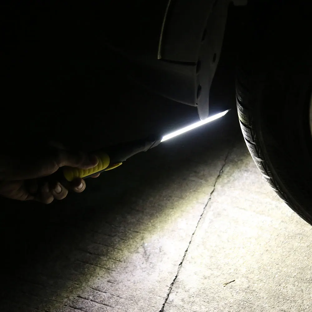 1/2/4Pcs Folding Flashlight COB LED Work Light Rechargeable Strip Lamp Magnetic Inspection Lamp for WorkShop Car Repair Lighting led flashlight led work light work light