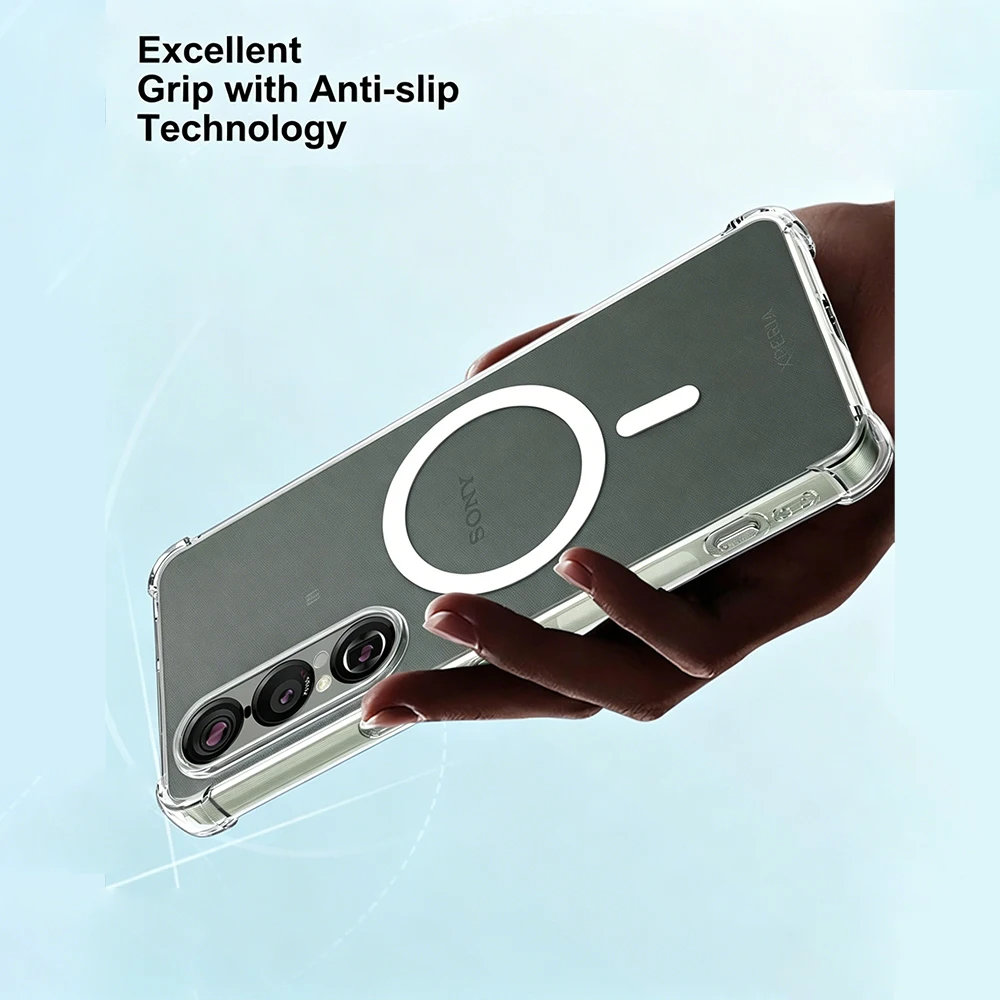 Durable Magnetic Wireless Charging Shockproof Case with Reinforced Corners