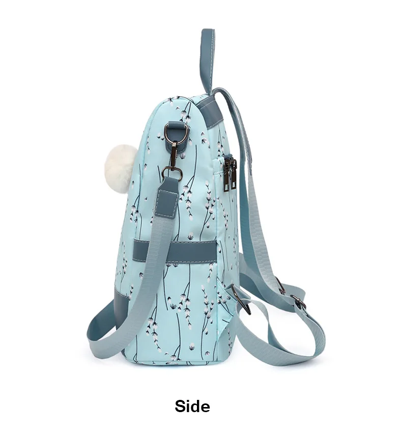 Fashion Flower Print Women Backpack Female Anti-theft Backpacks Casual Ladies School Bag High Quality Large Capacity Backpack
