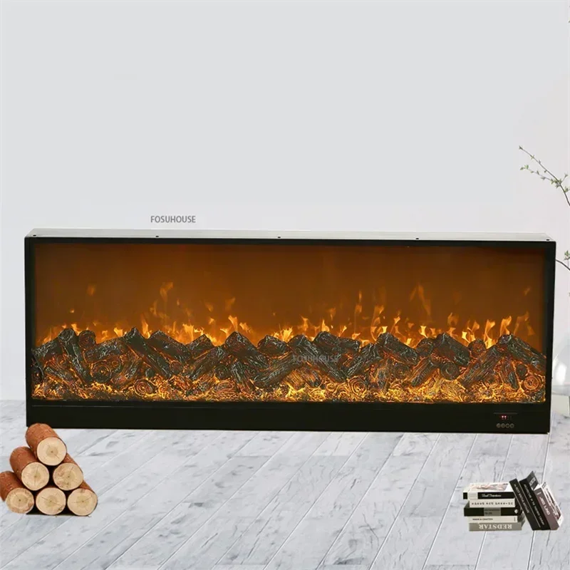 American Flame Simulation Fire Electric Fireplace Home Decoration Homestay Living Room Embedded TV Stand Fake Fireplace Heater