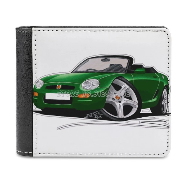 MGF DGreen – portefeuille en cuir pour hommes, porte-cartes de luxe Mg Mg F  Mgf voiture de sport classique voiture britannique - AliExpress