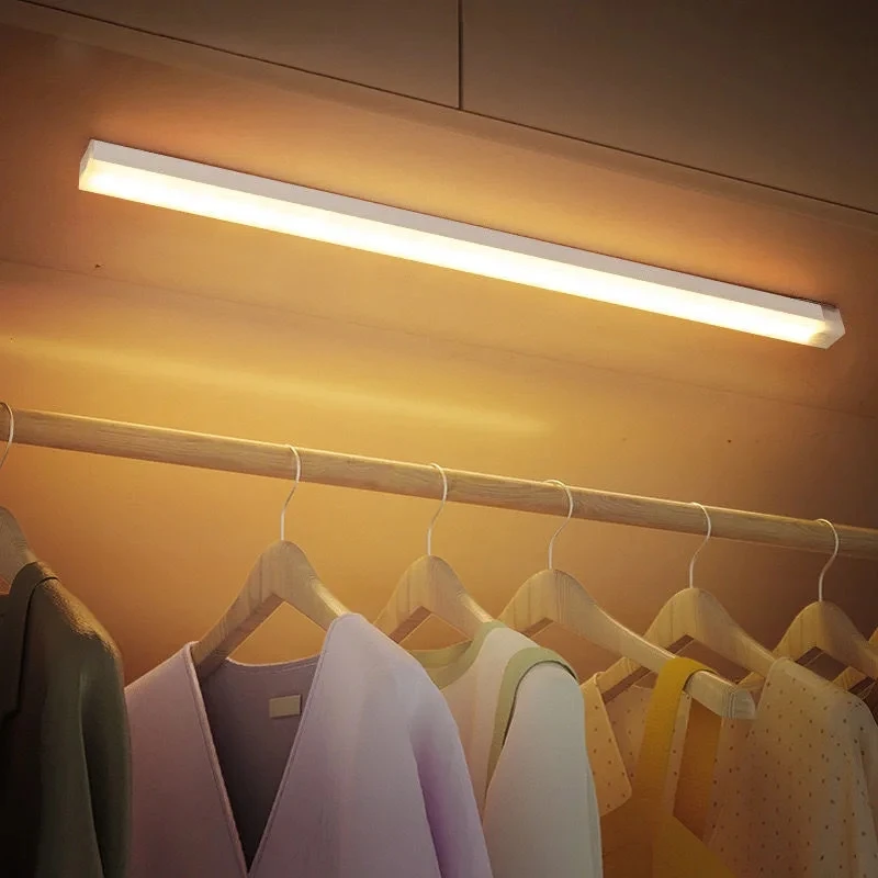 LED Bar Lights Type C Rechargeable Motion Sensor Dimmable Detector Night Light Portable Induction Cabinet Lamp for Kitchen Room Motion Sensor Light Led Night Light Led Motion Sensor Light Led Strip Light Led Cabinet Light Under Cabinet Light Cabinet Lights Led Cabinet Lights Motion Sensor Lights