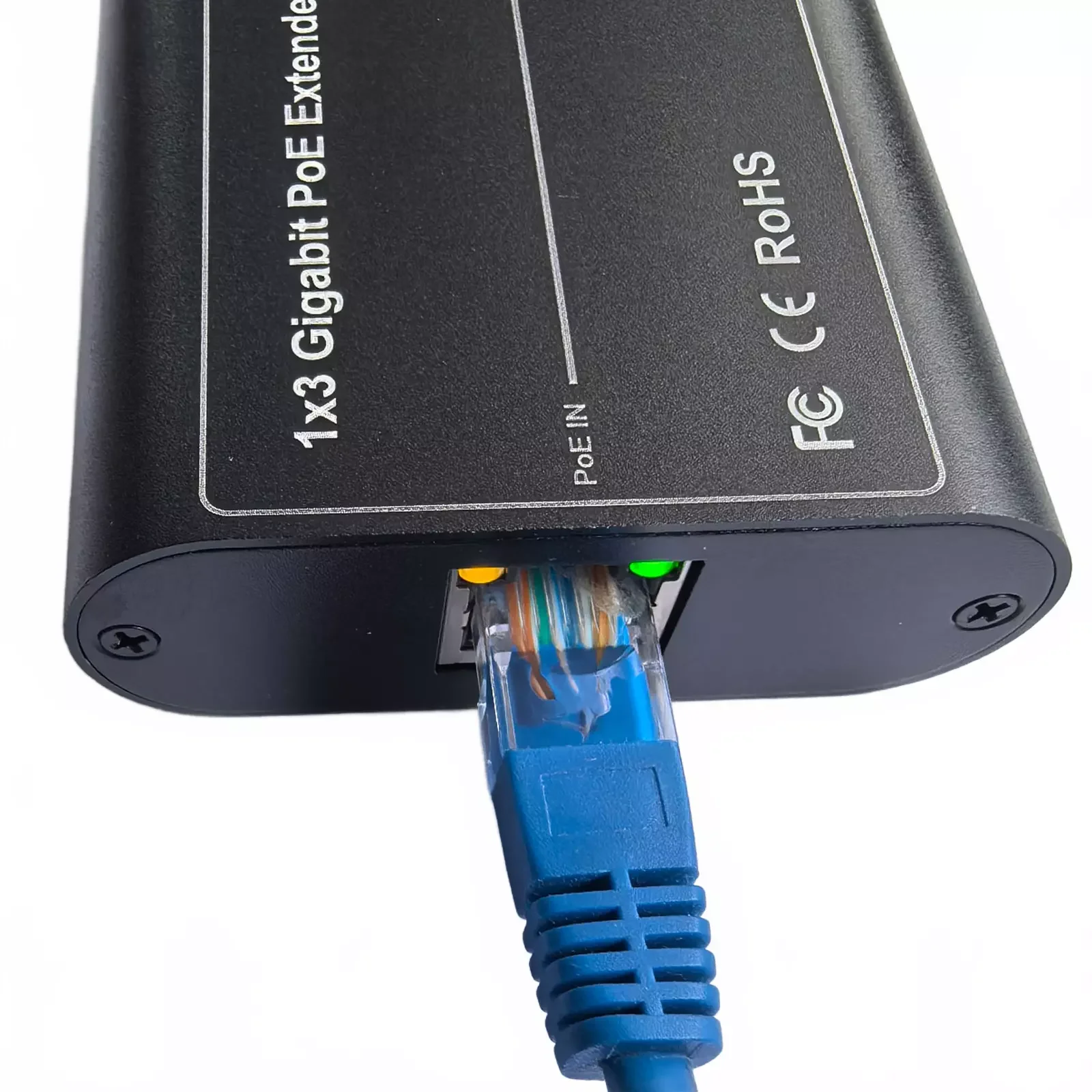 DSLRKIT 1 PoE in 3 PoE Out Gigabit Passthrough Switch Extender Cascade Repeater
