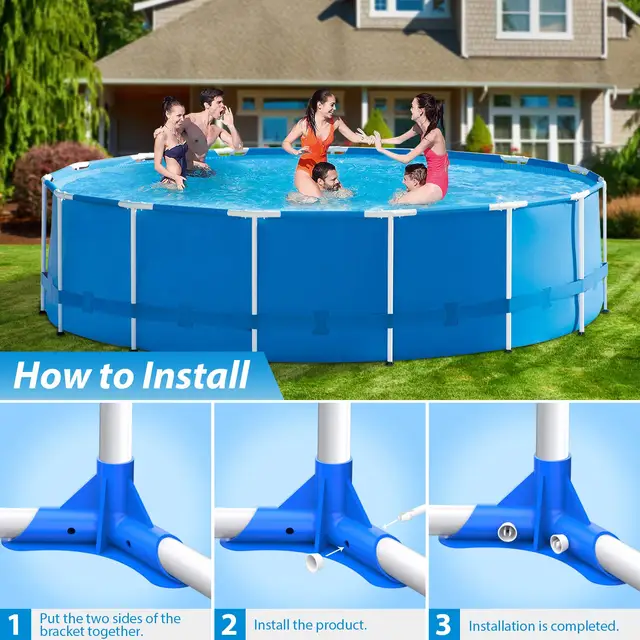 Műanyag Medence Ízületi Csapok És Tömítések Csere Alkatrészek Az Intex 13Ft-24Ft Kerekhez A 28270-28272 Sorozatú Fém Keretkészlethez - Image 3