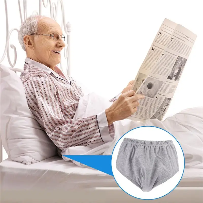 Reusable Diapers 1pc Reusable Elderly Diaper Urine-Proof Nursing Pants Incontinence Leak-Proof Shorts Easy To Wear And Take Off Washable Diaper