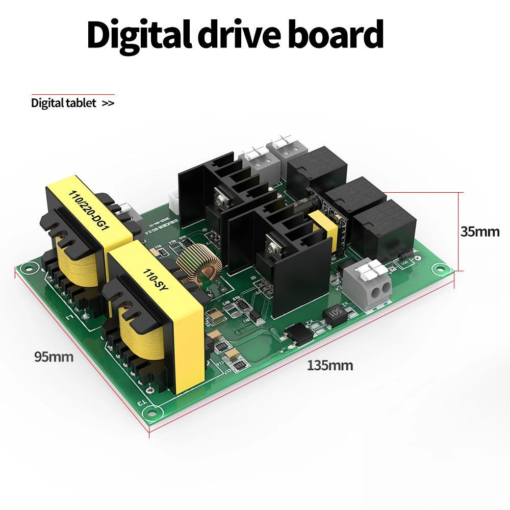 Ultrasonic Cleaning Accessories 60~900W DIY Kits 40KHz Ultrasound Transdcuer Drive PCB Digital Controrl Parts 3