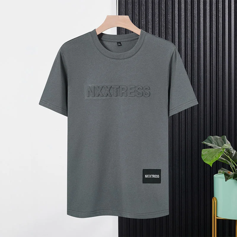 Woodpecker – T-shirt manches mi-longues pour hommes, col rond, ample et Simple, imprimé polyvalent, à la mode, haut décontracté, été_voghion.com