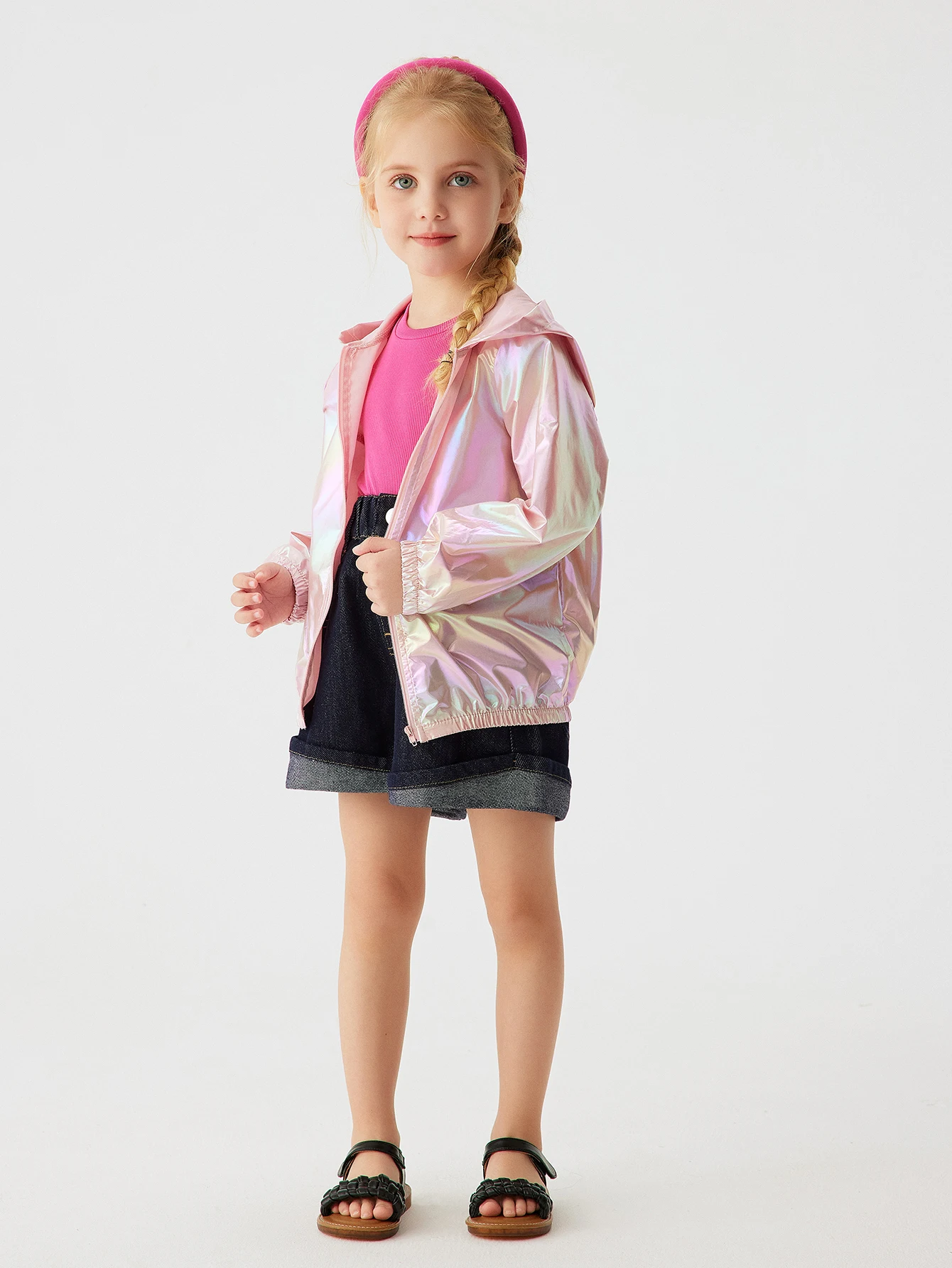 Girls Fashion Symphony Going Out Thin Hooded Jacket