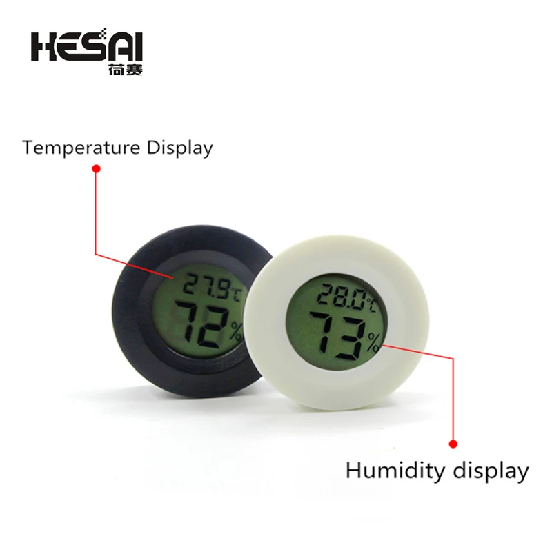 

Круглый Мини ЖК-цифровой термометр гигрометр на холодильник тестер морозильника удобный датчик температуры в помещении гигрометр