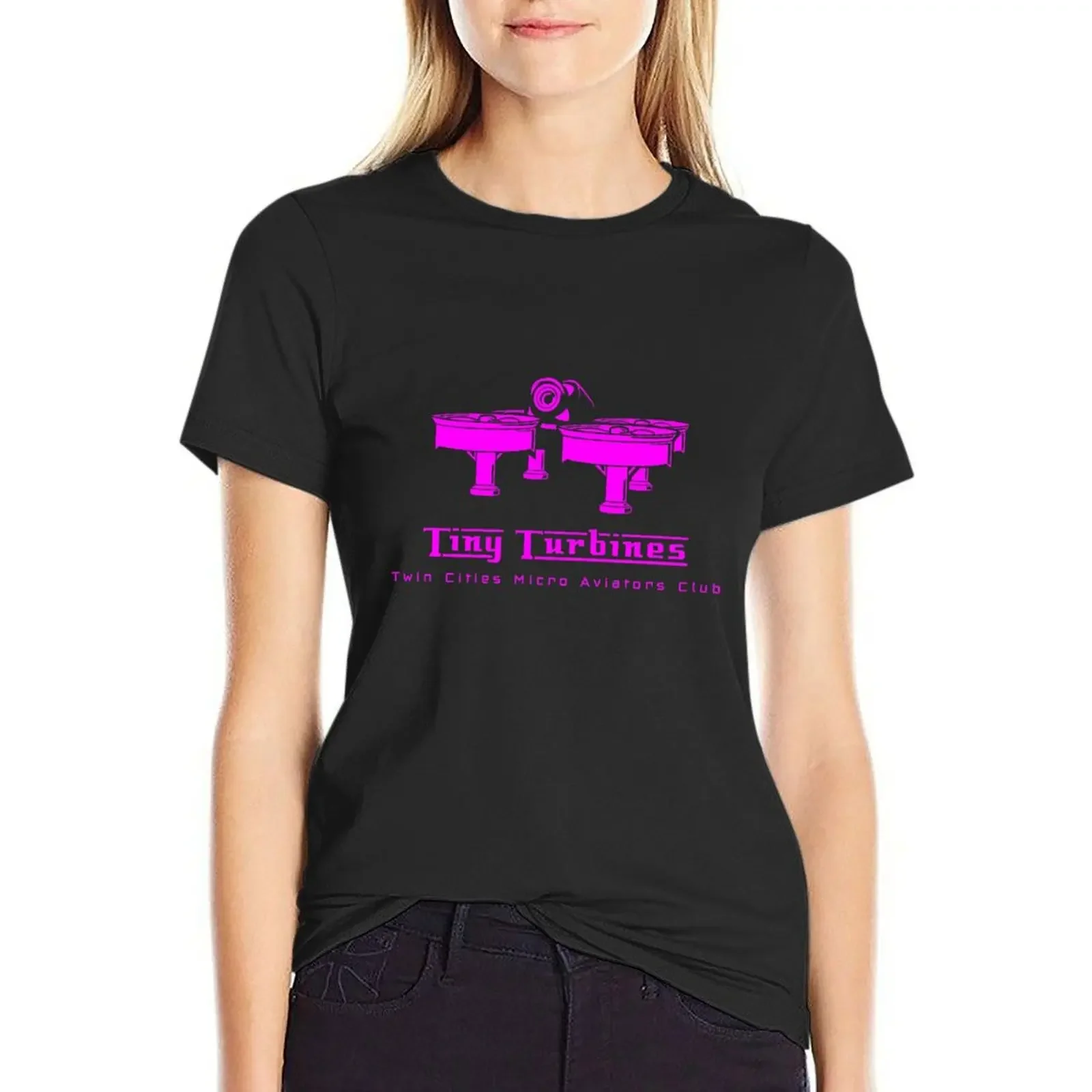 

Tiny Turbines Big Logo T-Shirt funny cute clothes Woman T-shirts