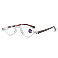 Lunettes de lecture Vintage tout usage, demi-monture, Anti-bleu, à la mode, pour hommes et femmes, pour personnes âgées + 1.0 à + 4.0, protège les yeux 4