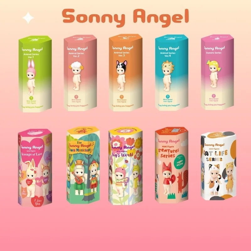 

Sonny Angel Doll Birthday Cake Collection Fashion Play Blind Box Kawaii Figures Decor Gift Various Bulk Cargo Mystery Box Gift