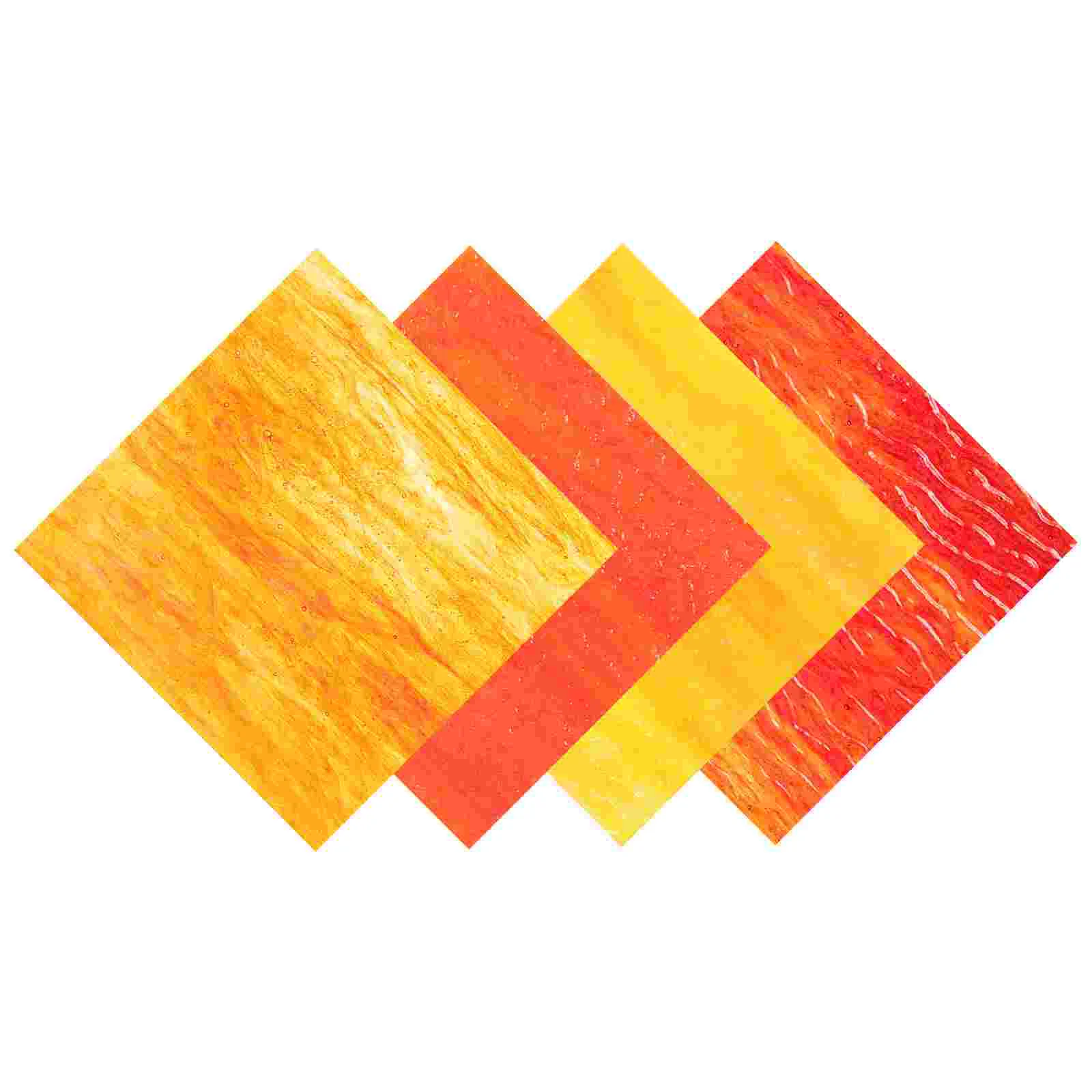 

4Pcs Mosaic Tiles Diy Mosaic Tile Crafts Making Material Mosaic Glass Pieces Mosaic Glass Sheet for Craft